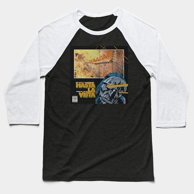 Hasta La Vista From Darkseid Baseball T-Shirt by The New Gods